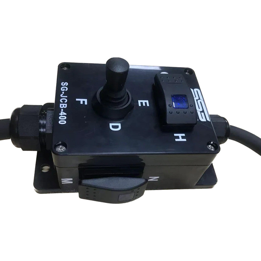 Skid Steer Genius Attachment Control Box 10 | Model SG-JCB-400-PK | 10-Function Joystick | 8 To 30+ GPM | For Skid Steer