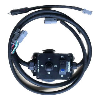 Skid Steer Genius Attachment Control Box 10 | Model SG-JCB-400-PK | 10-Function Joystick | 8 To 30+ GPM | For Skid Steer