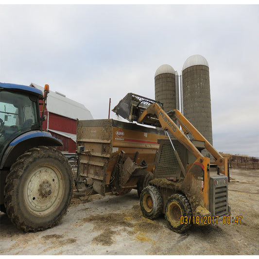 Paladin High Dump Bucket Couplers And BOE | 60"-96" Cutting Width | 15-25 GPM | For Skid Steer
