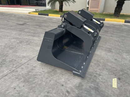 Bedrock Attachments Grapple Bucket | Width 78" | Model SKGRB-78 | Bolt-On Cutting Edge | Hydraulic Flow Range: 15-25 GPM | For Skid Steer