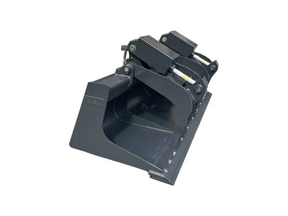 Bedrock Attachments Grapple Bucket | Width 78" | Model SKGRB-78 | Bolt-On Cutting Edge | Hydraulic Flow Range: 15-25 GPM | For Skid Steer