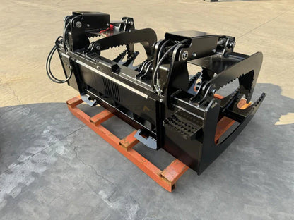 Bedrock Attachments Grapple Rake | Width 72" | Model SKGRR-72 | Hydraulic Flow Range: 15-25 GPM | For Skid Steer