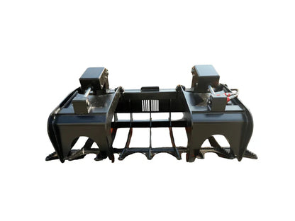 Bedrock Attachments Grapple Rake | Width 72" | Model SKGRR-72 | Hydraulic Flow Range: 15-25 GPM | For Skid Steer