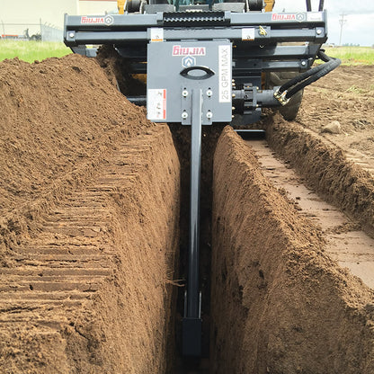 Virnig V50 Trencher | Models TCH36, TCH48 & TCH60 | Dig Depths 36" To 60" | Hydraulic Flow 15-25 GPM | For Skid Steer