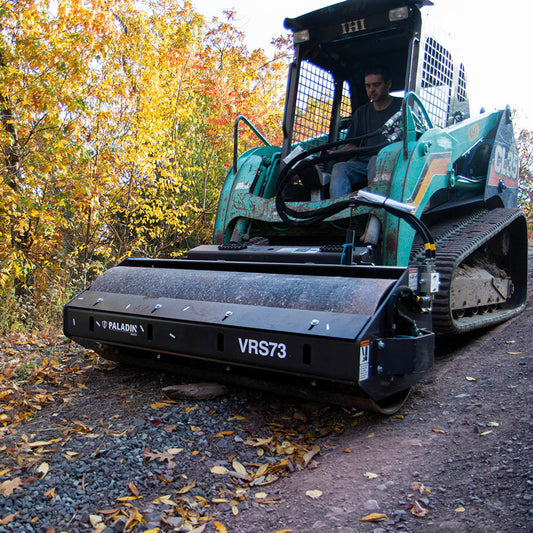 Paladin Smooth Vibratory Roller Drum | Working Width 48"-84" | 14-22 GPM | For Skid Steer