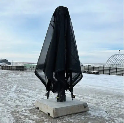 Mohr Shade Drop Shade | Size 10' x 10' | Adjustable Height | Wind-Resistant | For Outdoor Shade Structure