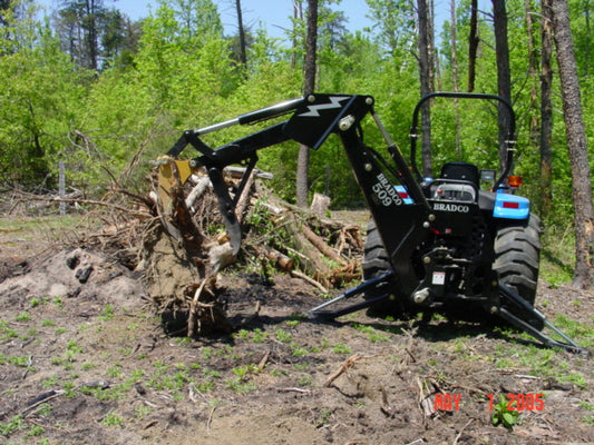 IS Attachment Tree Stumper & Rake | Machine Class 14,000 to 17,000 Lbs | Stumper Weight 650 Lbs | For Small Loader Backhoe & Excavators