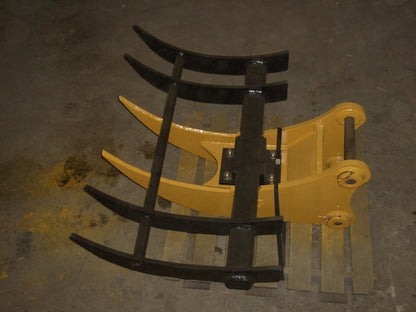 IS ATTACHMENT AR400 STEEL TREE STUMPER AND RAKE FOR 650 LBS SMALL/MINI EXCAVATOR