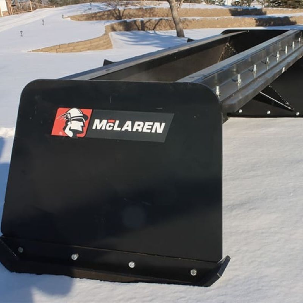 McLaren Industries Snow Pusher Box | Model 60X408X02 | Width 102" | 15 To 25 GPM | For Skid Steer