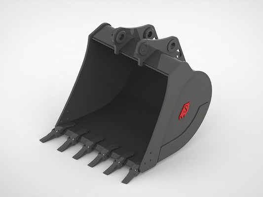 SOLESBEE'S 18" TO 72" WIDTH EXCAVATOR BUCKET WITH BOTTOM WEAR STRIPS FOR EXCAVATOR