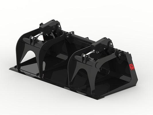 SOLESBEE'S SBG 72" & 84" WIDTH HEAVY DUTY SKID STEER BUCKET GRAPPLES FOR SKID STEER