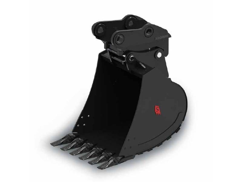 Solesbees Quick Coupler T-Pin Buckets | Model QB28 | Widths 10"–36" | 5–6 Tons | For Excavators