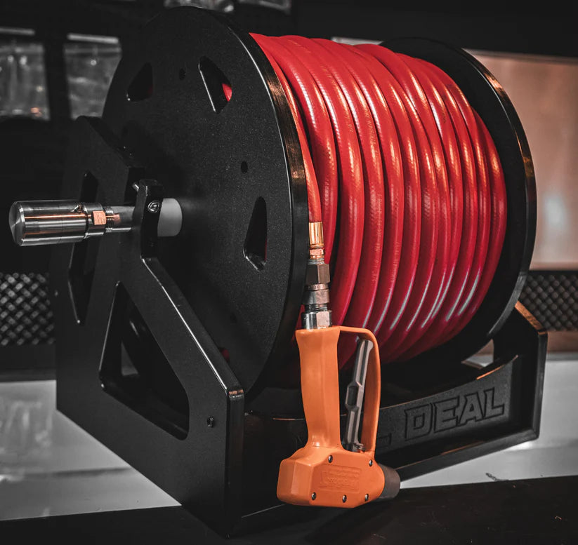 SESW Pro-Grade Softwash Bundle | 24V | Sweet16 Super Pump + Batch Buster + Hose Reel