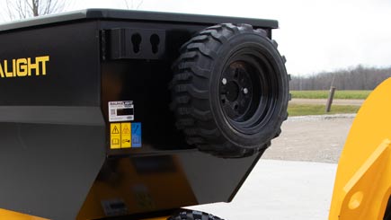 Baumalight Trailer Dumper | Model DW51QT | Width 35.5" | 5-10 GPM | For Mini Skid Steers