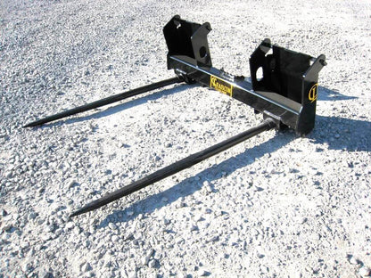 CL Fabrication EZ Bale Spears | Width 60"-102" inches | Oil Flow Range 15-25 GPM | For Skid Steer Loaders