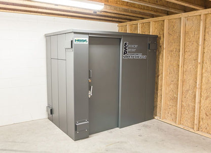 Swisher 9-Person ESP Safety Shelter | Model SR84X054G | 87" External Length | EF5 Tornado Protection | Up to 9-Person Capacity | FEMA & NSSA Certified Safe Room