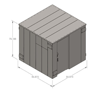 Swisher 14-Person ESP Safety Shelter | Model SR84X084G | 87" External Length | EF5 Tornado Protection | Up to 14-Person Capacity | FEMA & NSSA Certified Safe Room
