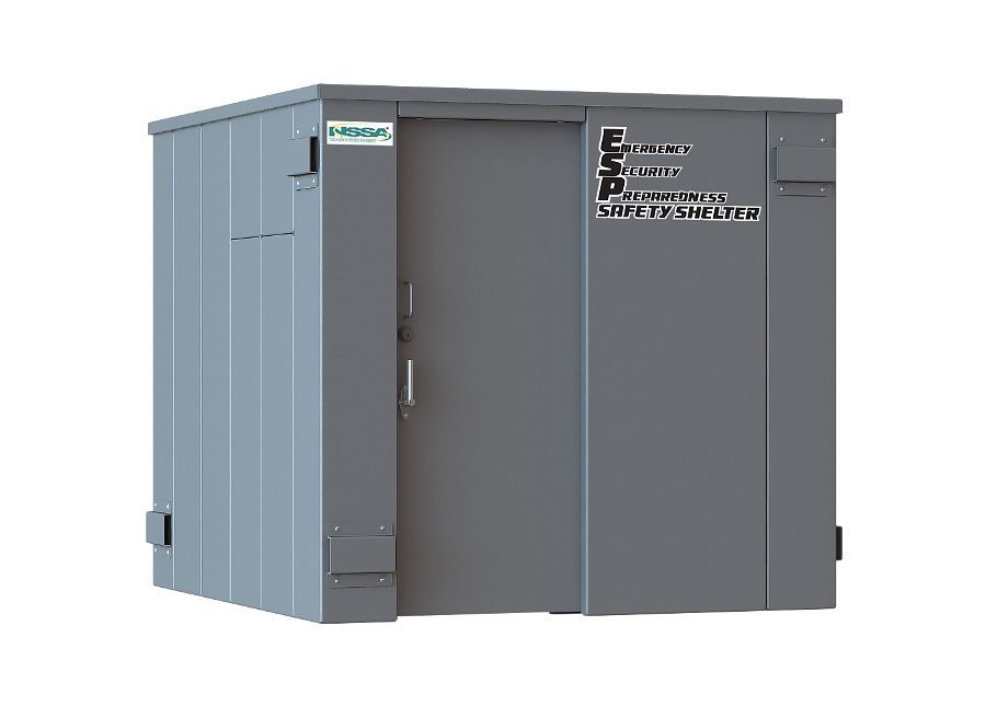 Swisher 14-Person ESP Safety Shelter | Model SR84X084G | 87" External Length | EF5 Tornado Protection | Up to 14-Person Capacity | FEMA & NSSA Certified Safe Room