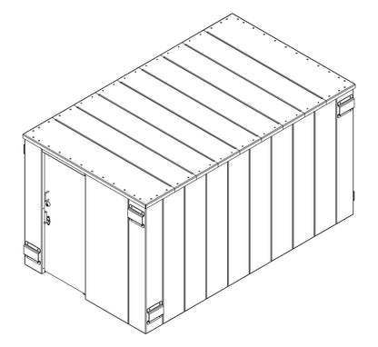 Swisher 25-Person ESP Safety Shelter | Model SR84X144G | 87" External Length | EF5 Tornado Protection | Up to 25-Person Capacity | FEMA & NSSA Certified Safe Room