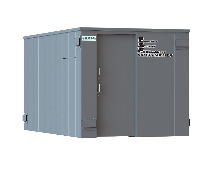 Swisher 25-Person ESP Safety Shelter | Model SR84X144G | 87" External Length | EF5 Tornado Protection | Up to 25-Person Capacity | FEMA & NSSA Certified Safe Room