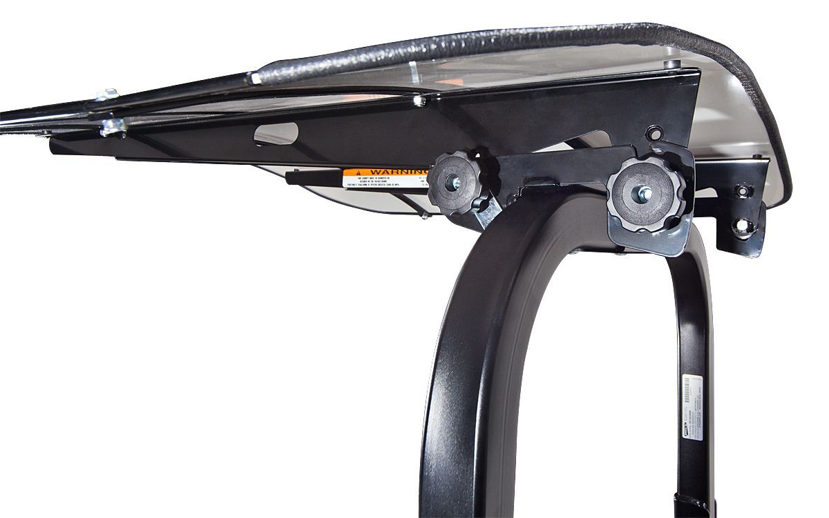 Swisher Femco TuffTop White Sunshade | Model SS4444W | 44" x 44" Canopy | UV-Protected Thermoplastic Frame | Horsepower 8 To 20 HP | For Tractors & R.O.P.S. Equipped Zero Turn Mowers