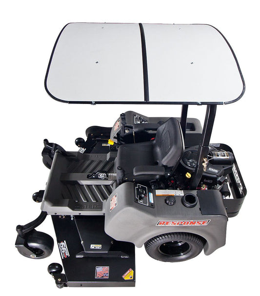 Swisher Femco TuffTop White Sunshade | Model SS4444W | 44" x 44" Canopy | UV-Protected Thermoplastic Frame | Horsepower 8 To 20 HP | For Tractors & R.O.P.S. Equipped Zero Turn Mowers