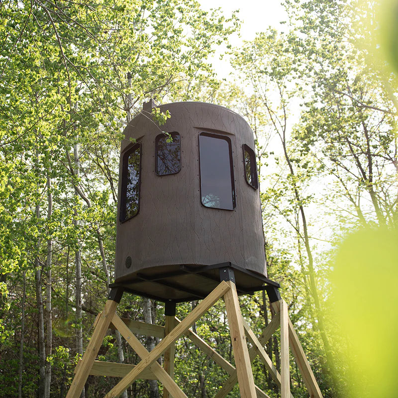 Bank Outdoors Stump 3 360° Pro Phantom Blind | Model ST3WP360PH | Diameter 64" | 1–2 Hunter Capacity | For Universal Ground & Elevated Stand