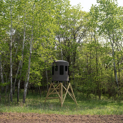 Bank Outdoors Stump 3 360° Phantom Blind | Model ST3360PH | Diameter 64" | UV‑Stabilized Polyethylene | For Universal Hunting Setup