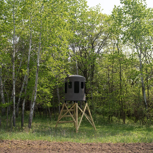 Bank Outdoors Stump 3 360° Phantom Blind | Model ST3360PH | Diameter 64" | UV‑Stabilized Polyethylene | For Universal Hunting Setup