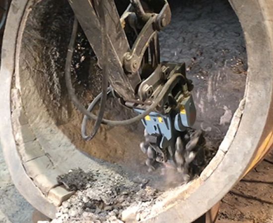 RockZone Rockwheel Twin Drum Cutters | Model D20 & D30 | Width 42" - 46" | Machine Size 17 - 42 Tons | For Excavators