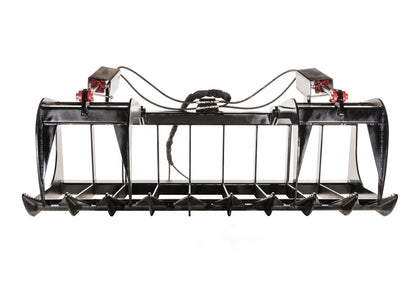 McLaren Industries Standard Duty Grapple | Model 60X102X66 To 60X102X84 | Width 66" To 84" | 15 To 25 GPM | For Skid Steer