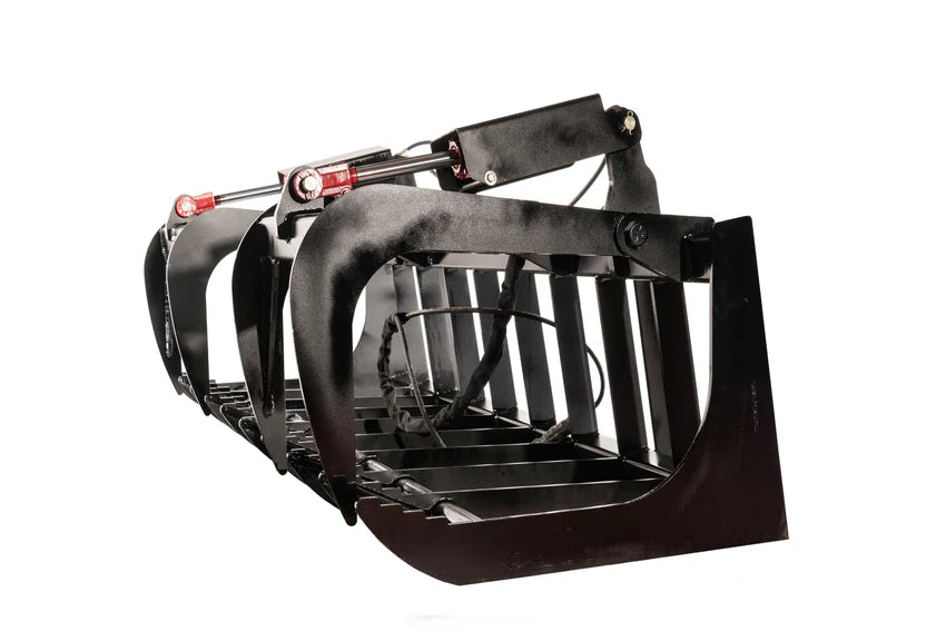 McLaren Industries Standard Duty Grapple | Model 60X102X66 To 60X102X84 | Width 66" To 84" | 15 To 25 GPM | For Skid Steer