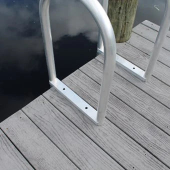 CM Marine Big Foot Lift Ladder | Model LD3BFLF To LD6BFLF | Width 3–6 Step | TIG‑Welded Marine Aluminum | For Universal Dock & Seawall