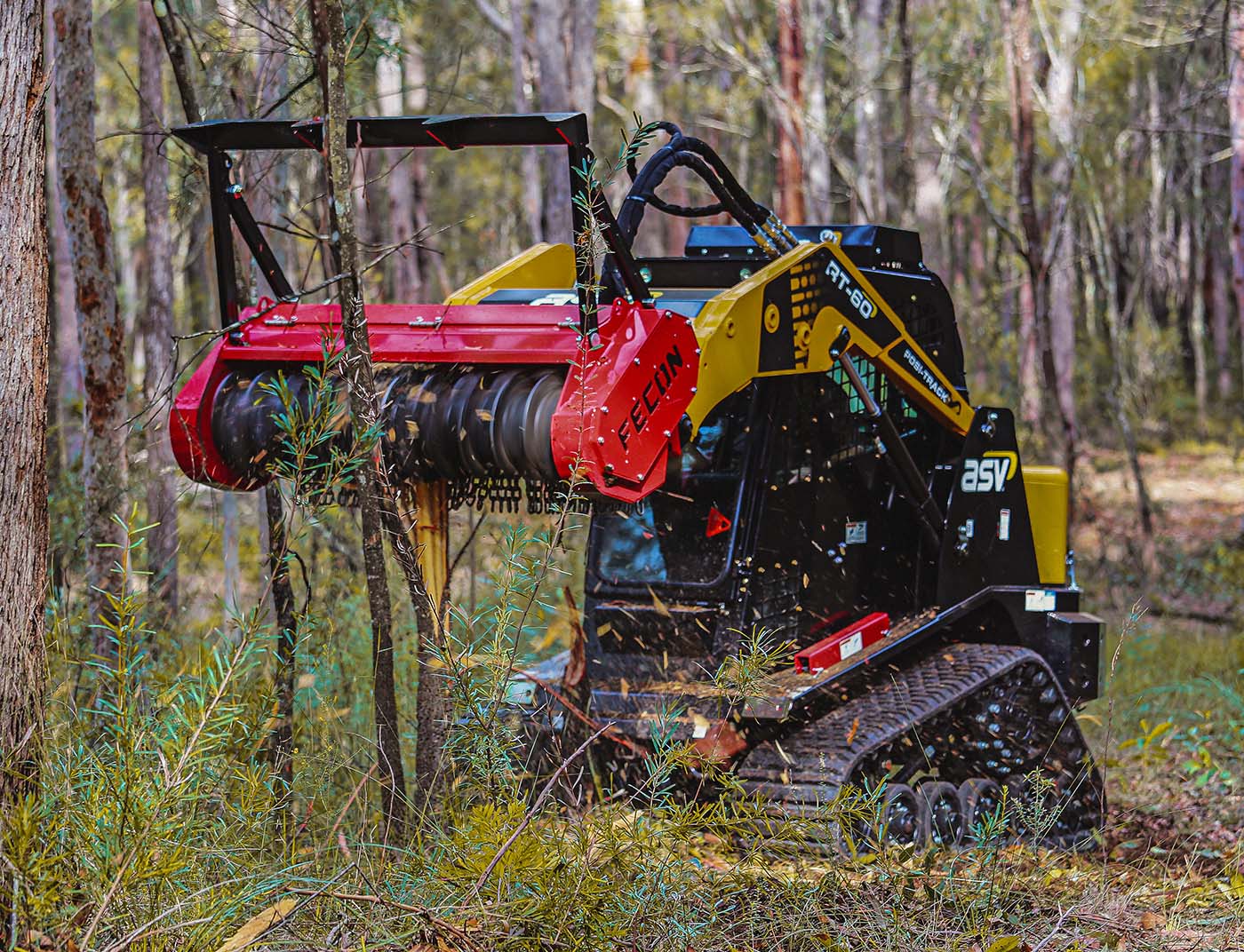 Fecon Bull Hog Standard Flow Mulching Head | Model RK5015 & RK6015 | Width 50" To 60" | 17–27 GPM | For Skid Steer & Compact Track Loader