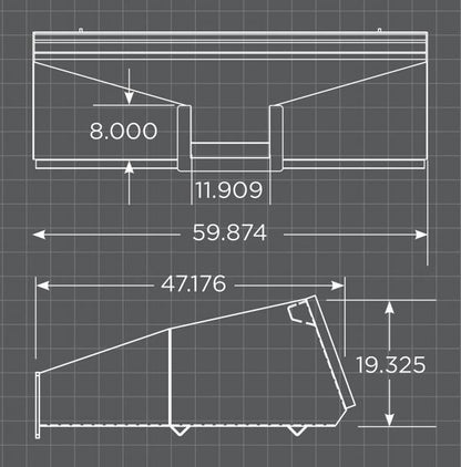 Loflin Fabrication | Concrete Bucket With Chute | 11″ Chute | 3/4 Cubic Yard | For Skid Steer