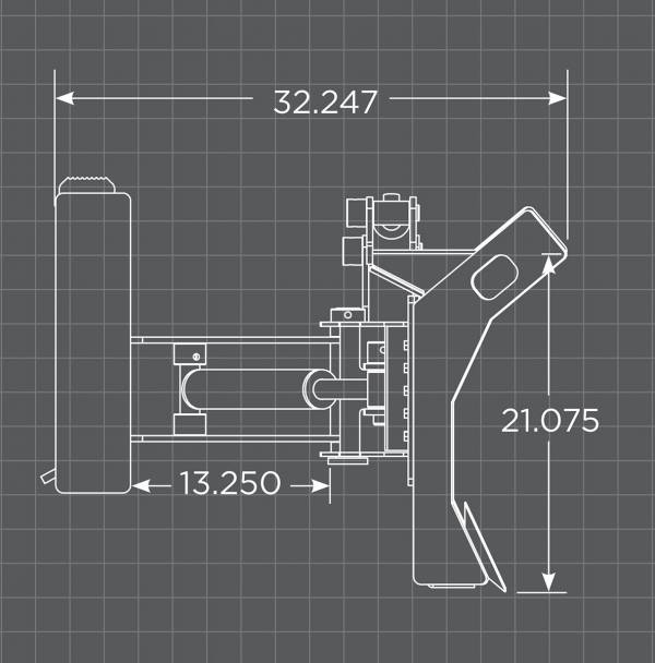 Loflin Fabrication | Dozer Blade | 83" & 94" Widths | Hydraulic Angle & Tilt | For Skid Steer
