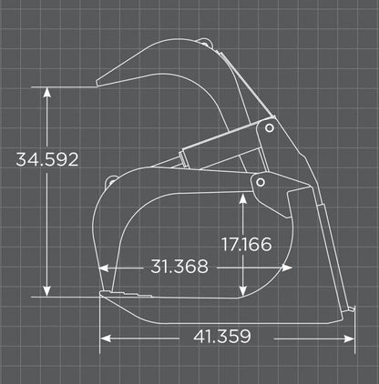 Loflin Fabrication | Root Grapple | Standard Duty | Widths 60" To 84" | Hydraulic Flow 10 To 20 GPM | For Skid Steer