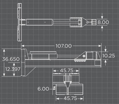 Loflin Fabrication | Wood Splitter | 32¼" Opening Width | 35 Ton Capacity | Hydraulic Flow 6 To 40 GPM | For Skid Steer
