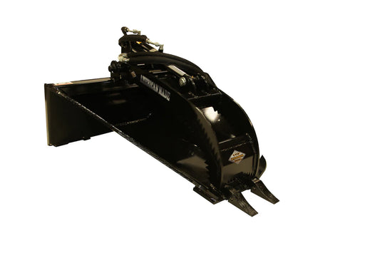 Top Dog Attachments Stump Bucket W\Grapple | Width 45.30" | Ideal for Stump and Debris Removal | For Skid Steer