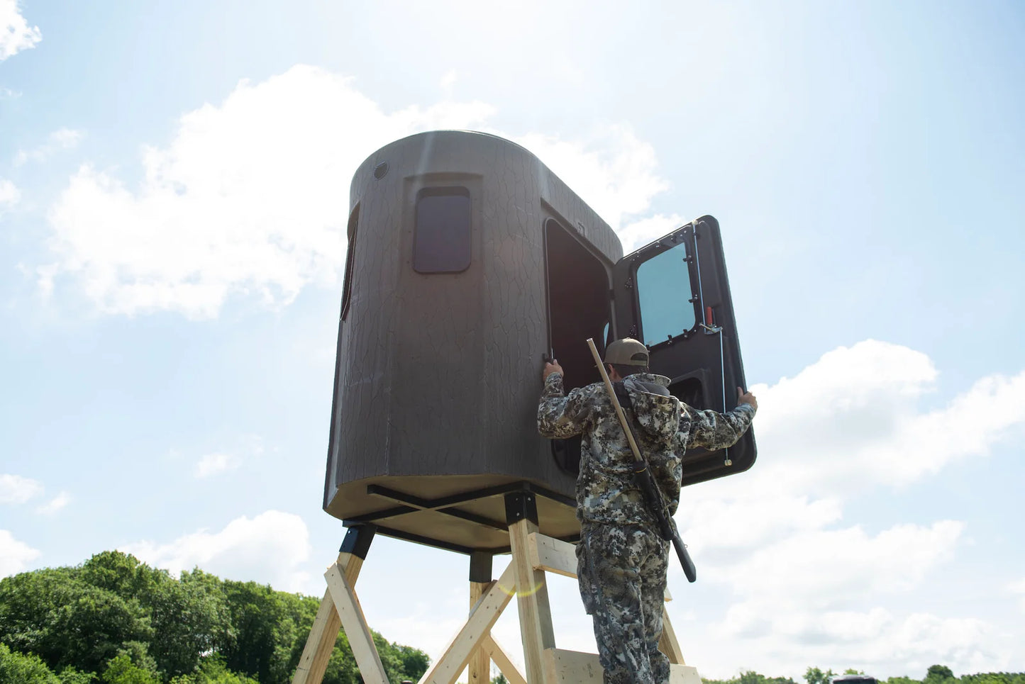 Bank Outdoors Stump 2 WTP Pro Phantom Blind | Model ST2WPPH | 68” Width | Heavy‑Duty Weatherproof Construction | For Universal Hunting Stand