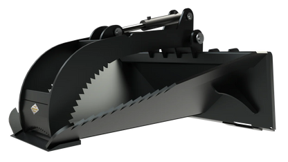 Top Dog Attachments Stump Bucket W\Grapple | Width 45.30" | Ideal for Stump and Debris Removal | For Skid Steer