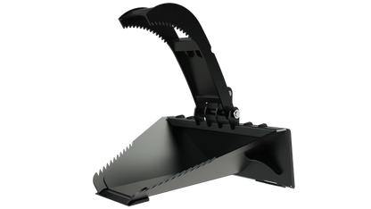Top Dog Attachments Stump Bucket W\Grapple | Width 45.30" | Ideal for Stump and Debris Removal | For Skid Steer