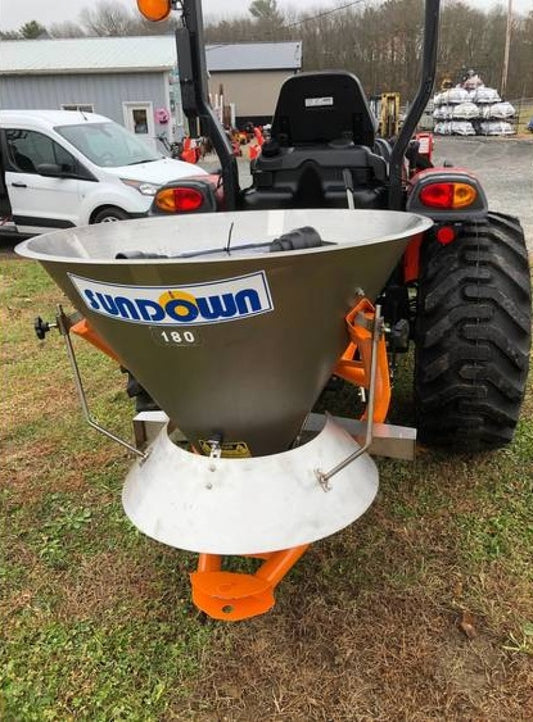Sundown P-PRO Dry Sand & Salt Spreader | Models P-PRO-180 & P-PRO-300 | 36" To 552" Spread Width | 20+ HP | For Tractor
