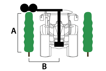 Rinieri SVC Vine Catcher | Canes Eater | Efficient Shoot Removal for Guyot Vineyards | Width 67" -98" | Height 28" - 55" for Tractor