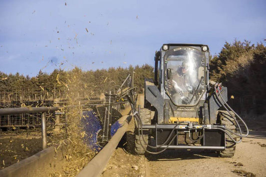 Maxx Feed Bunk Sweeper with Hydraulic Motor for Skid Steer