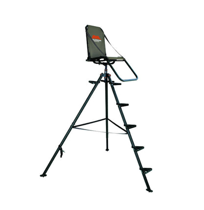 Millennium T100 Aluminum Tripod Hunting Stand | Model T-100-00 | Size 10' | 300 lb Capacity | 360° Rotation