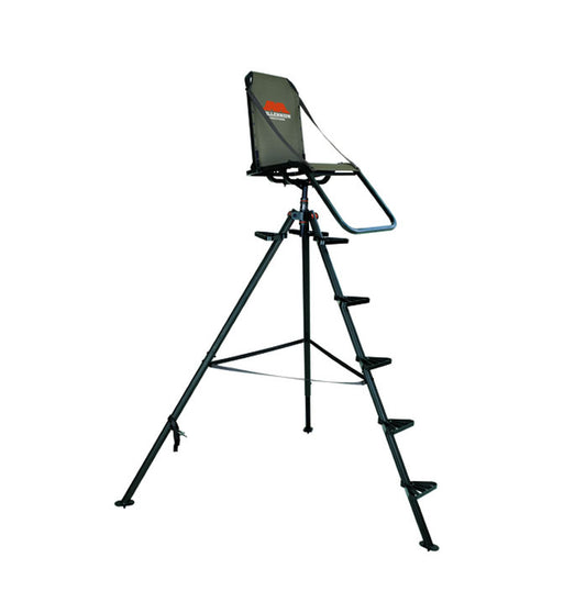 Millennium T100 Aluminum Tripod Hunting Stand | Model T-100-00 | Size 10' | 300 lb Capacity | 360° Rotation