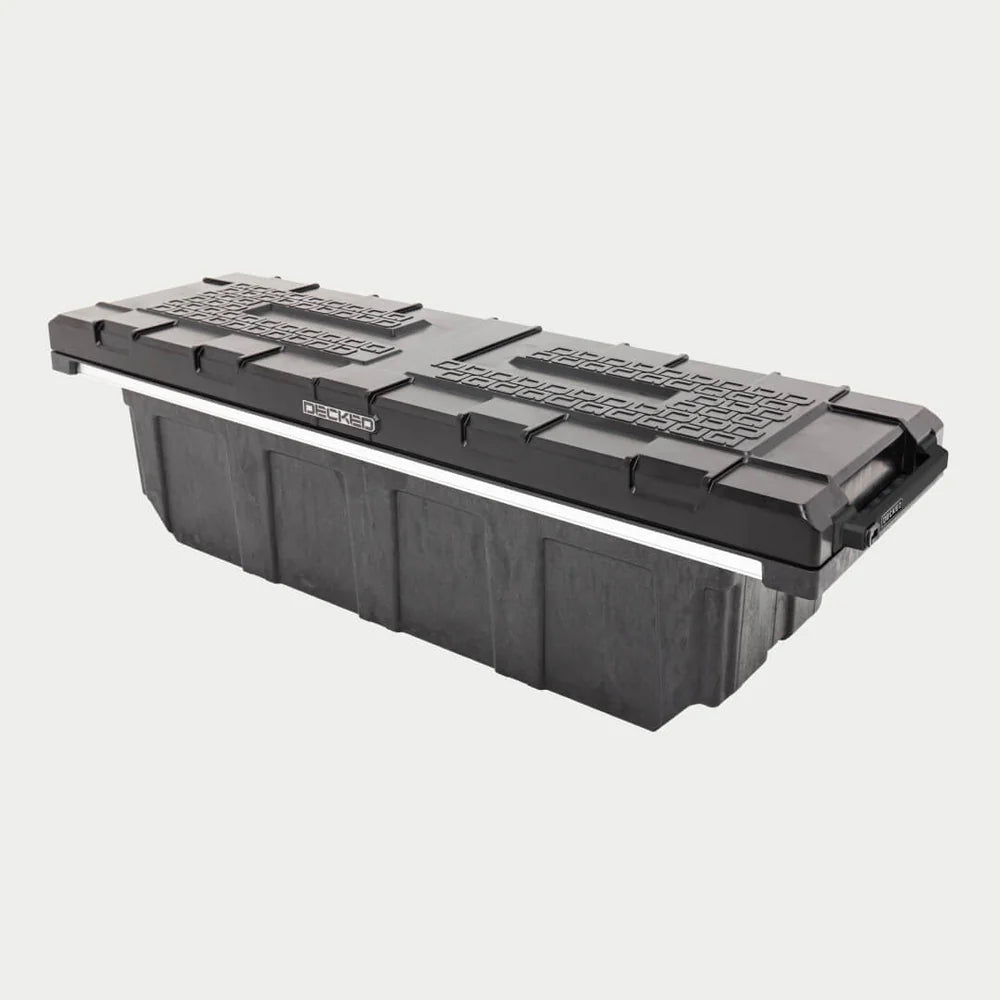 Decked Truck Tool Box | Heavy-Duty Storage | Capacity 9.82 Cubic Ft | 500 lbs Payload | Weatherproof & Secure Design