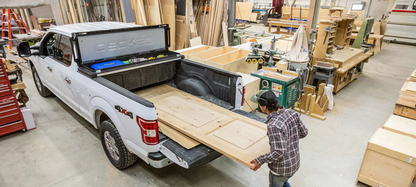 Decked Truck Tool Box | Heavy-Duty Storage | Capacity 9.82 Cubic Ft | 500 lbs Payload | Weatherproof & Secure Design