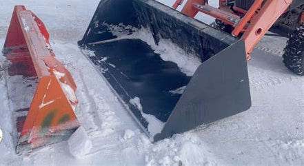 Top Dog Attachments Snow Bucket | Width 60" | Horsepower 30-70 HP | For Tractors